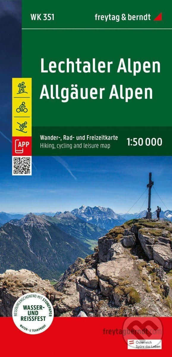 Levně Lechtalské Alpy - Allgäuské Alpy 1:50 000 / turistická, cyklistická a rekreační mapa - kniha z kategorie Mapy Európy