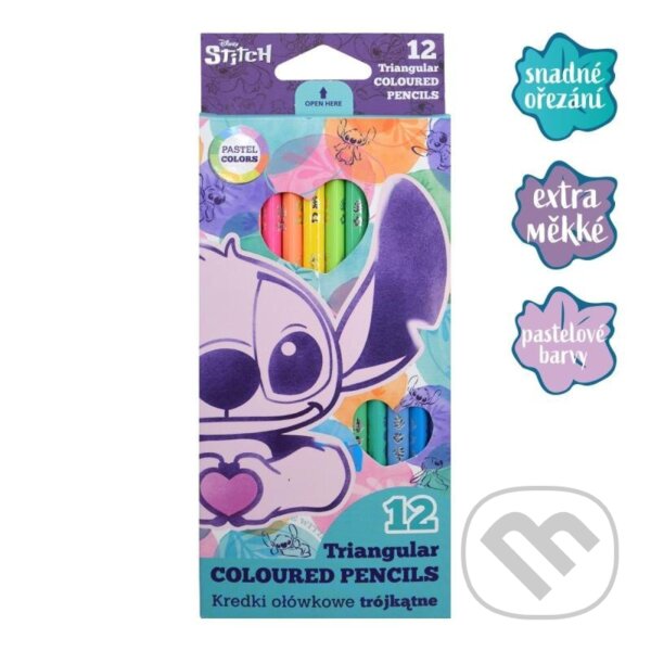Colorino pastelky trojhranné Stitch Pastel