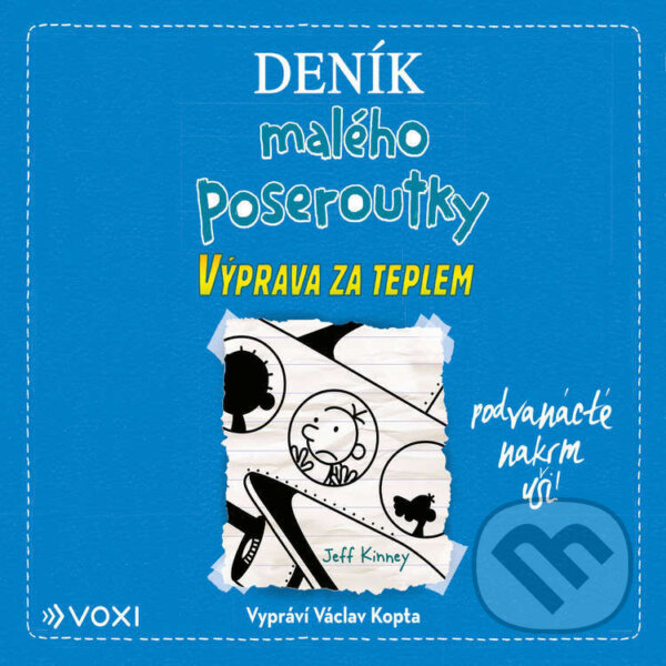 Audiokniha: Deník malého poseroutky 12 (Jeff Kinney). Voxi, 2025
