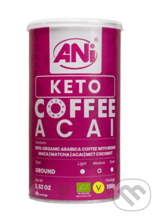 Levně Keto Acai mletá káva s Reishi, Maca, Matcha, Acai, MCT coconut 100g