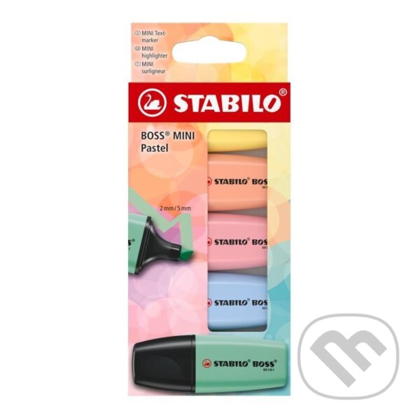 Levně Zvýrazňovač STABILO BOSS MINI Pastel - sada 5 ks