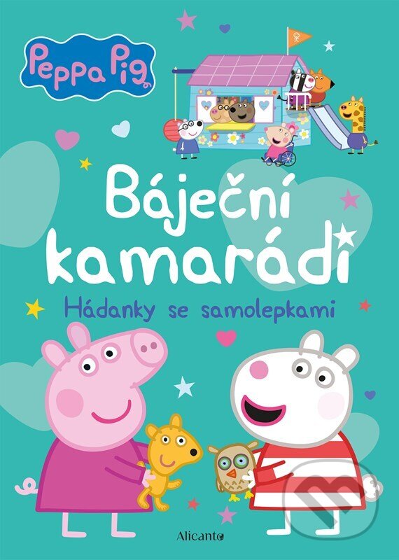Levně Peppa Pig: Báječní kamarádi (Hádanky se samolepkami) - kniha z kategorie Hravé úlohy