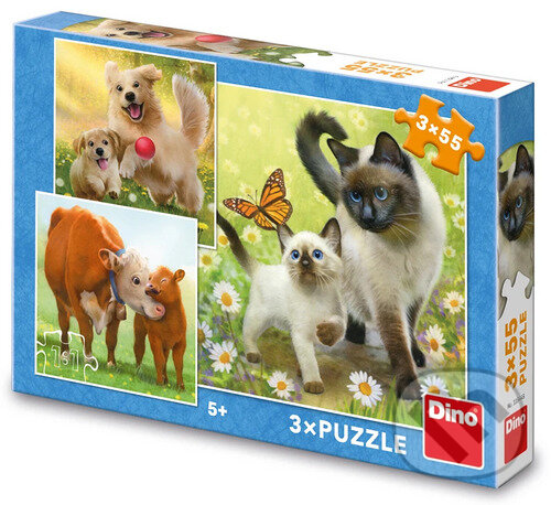 Levně Puzzle 3x55 Rodinka - puzzle z kategorie 15 – 60 dielikov