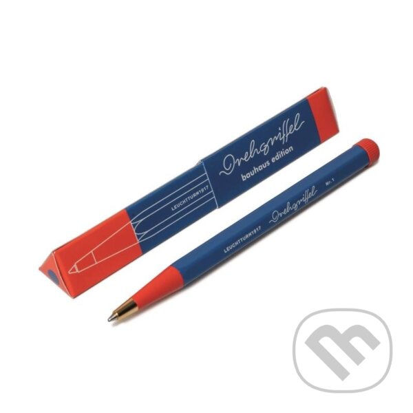 Levně Drehgriffel Nr. 1 Royal Blue/Red Bauhaus Edition Ballpoint pen (Royal Blue ink)