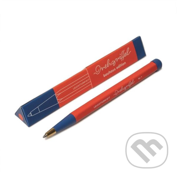 Levně Drehgriffel Nr. 1 Red/Royal Blue Bauhaus Edition Ballpoint pen (Royal Blue ink)