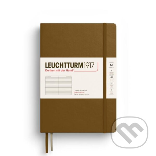 Leuchtturm1917 Zápisník Spice Brown Medium A5 linkovaný