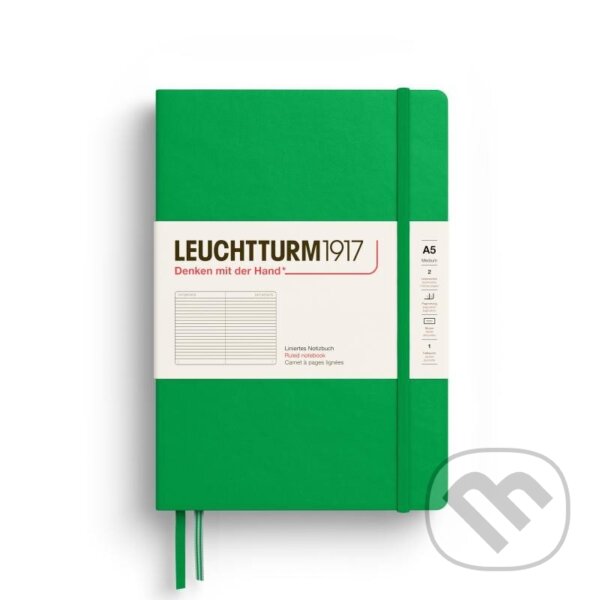 Levně Leuchtturm1917 Zápisník Spring Leaf Medium A5 linkovaný