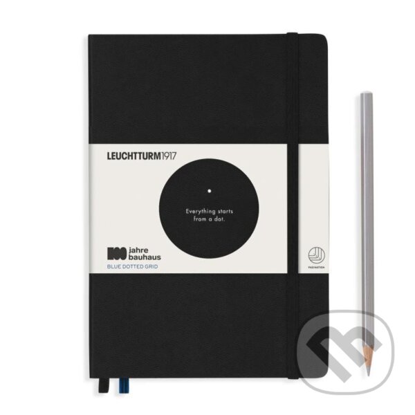 Levně Zápisník Black A5 Medium Bauhaus Edition tečkovaný
