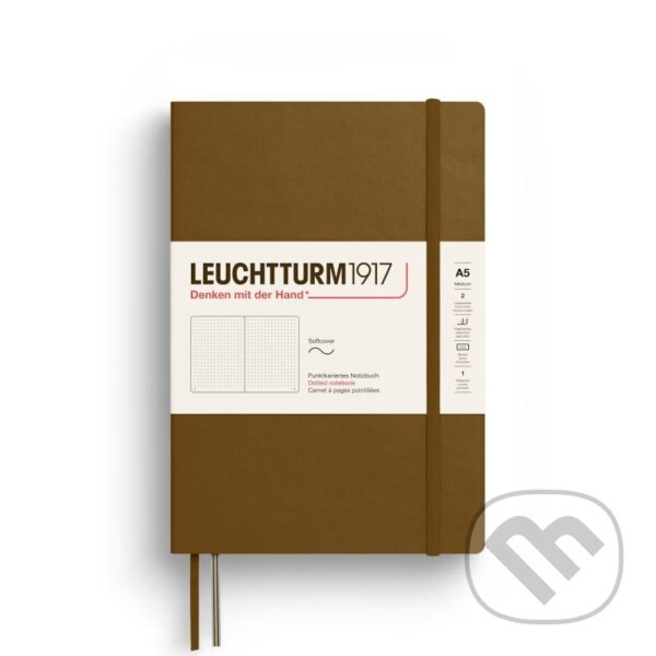 Leuchtturm1917 Zápisník Spice Brown Softcover A5 tečkovaný