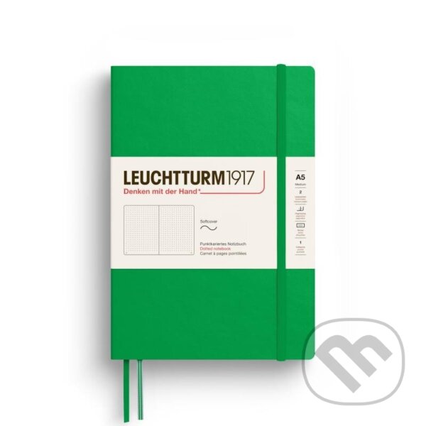 Levně Leuchtturm1917 Zápisník Spring Leaf Softcover A5 tečkovaný