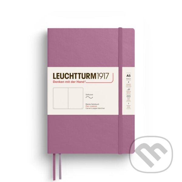 Leuchtturm1917 Zápisník Dusty Rose Softcover A5 čistý