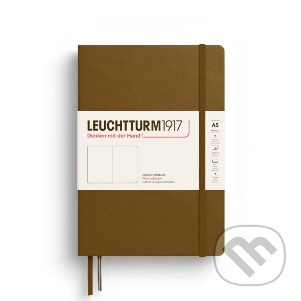 Levně Leuchtturm1917 Zápisník Spice Brown Medium A5 čistý
