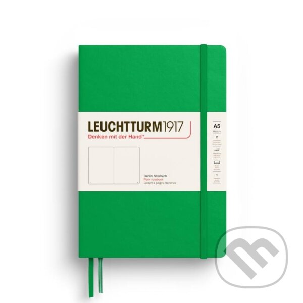 Levně Leuchtturm1917 Zápisník Spring Leaf Medium A5 čistý