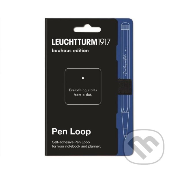 Levně Leuchtturm1917 Pen Loop Black Bauhaus Edition