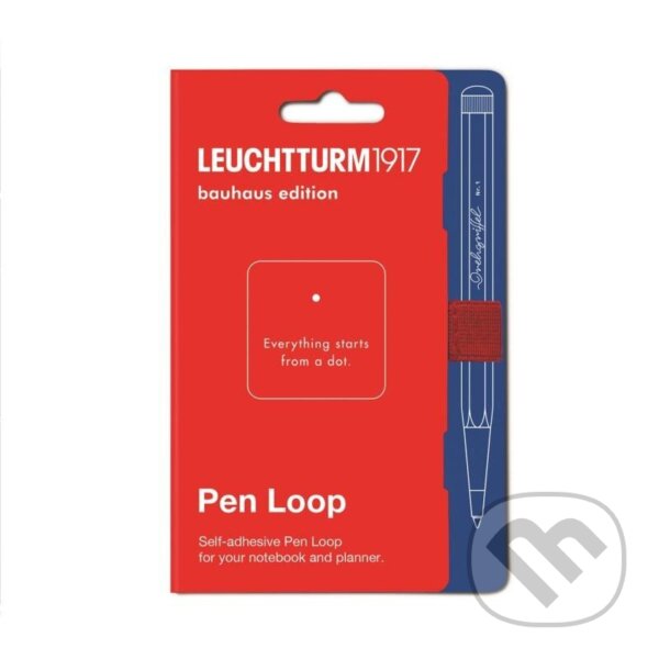 Levně Leuchtturm1917 Pen Loop Red Bauhaus Edition