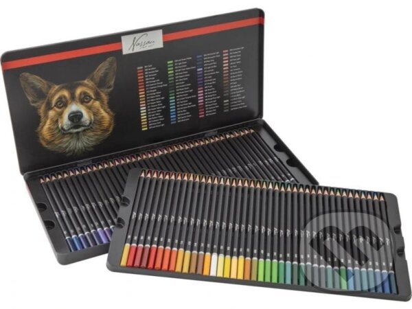 Levně Pastelky v kovovém boxu 80 ks