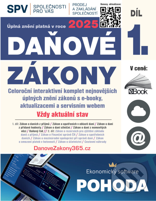 E-kniha: Daňové zákony 2025 (Díl 1.) (DonauMedia). DonauMedia, 2025