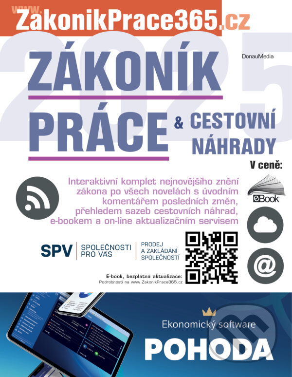 E-kniha: Zákoník práce a cestovní náhrady 2025 (DonauMedia). DonauMedia, 2025