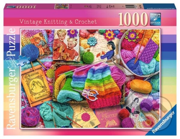Levně Vintage pletenie a háčkovanie - puzzle z kategorie Ostatné
