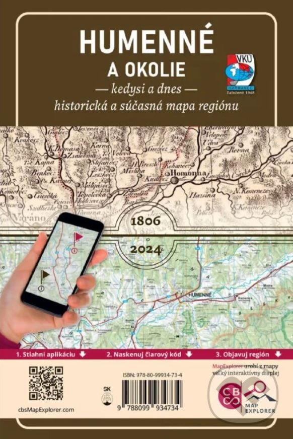 Levně Humenné a okolie (Kedysi a dnes) - kniha z kategorie Mapy Európy