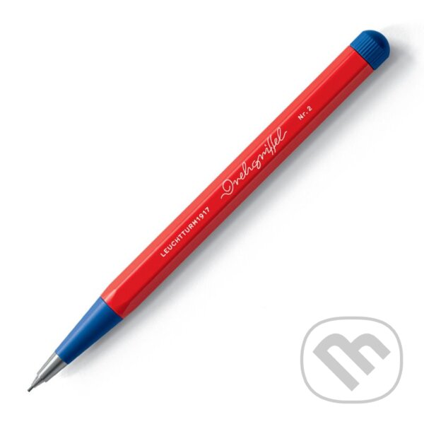 Levně Drehgriffel Nr. 2 Red/Royal Blue Bauhaus Edition Mechanical pencil