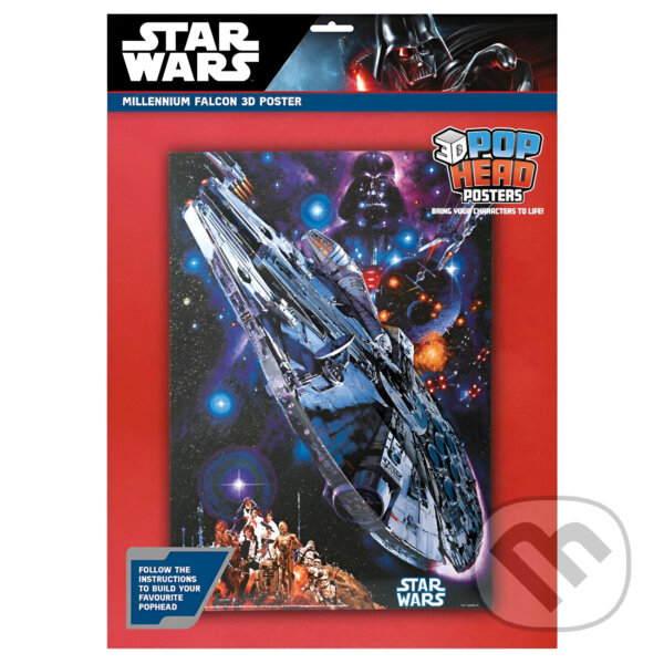 Levně Plagát 3D - Star Wars: Millennium Falcon
