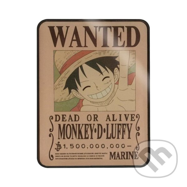 Levně Magnetka One Piece - Wanted Luffy