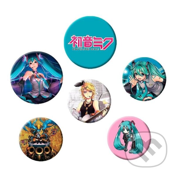 Levně Sada odznakov Hatsune Miku