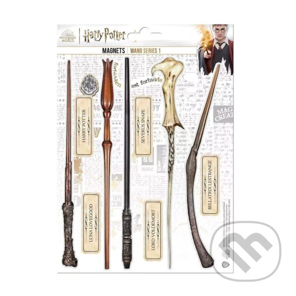 Levně Sada magnetiek Harry Potter - Kúzelnícke paličky 1 (10 ks)