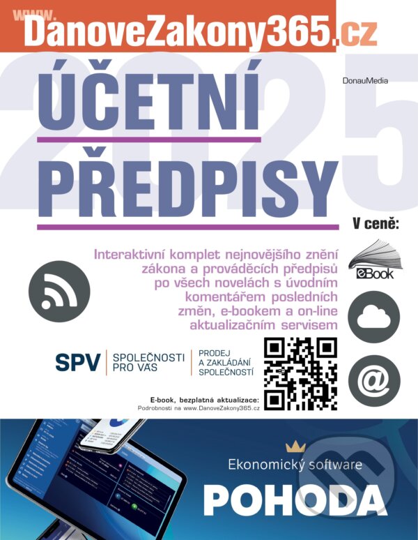 E-kniha: Účetní předpisy 2025 (DonauMedia). DonauMedia, 2025