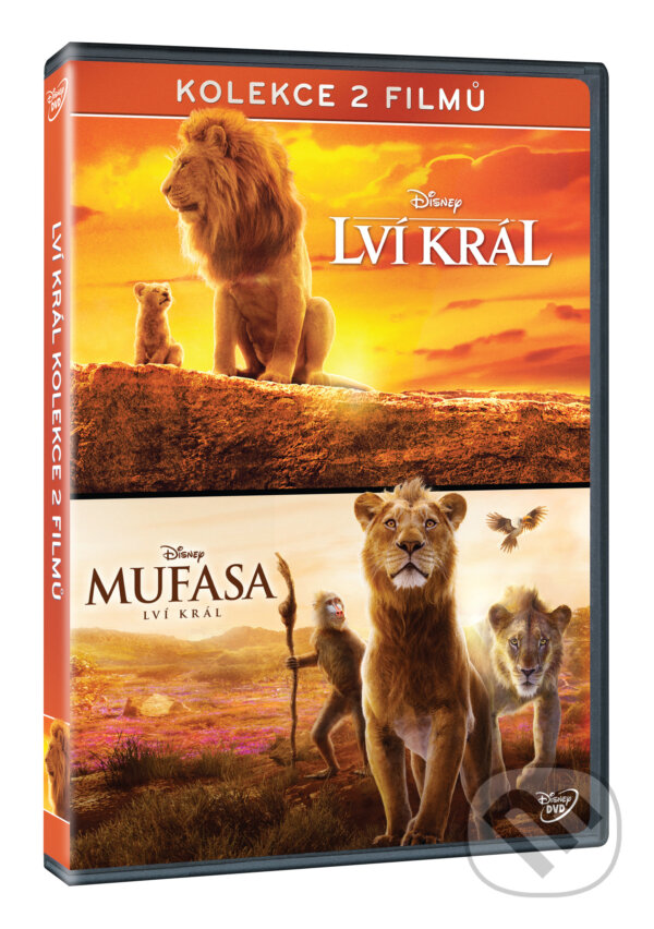 Levně Lví král (2019) + Mufasa: Lví král (kolekce 2 filmů 2DVD) - film z kategorie Animované rozprávky