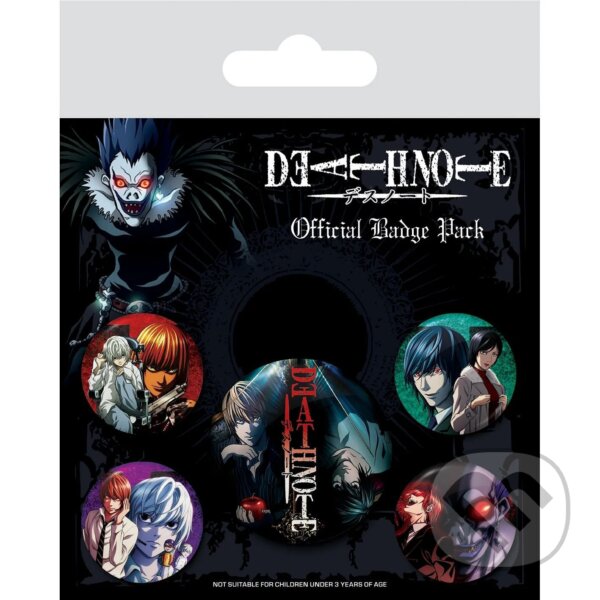 Levně Sada odznakov Death Note - Connections Of Fate