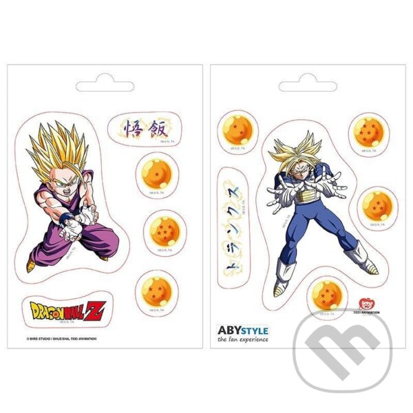 Levně Samolepky Dragon Ball - Gohan & Trunks