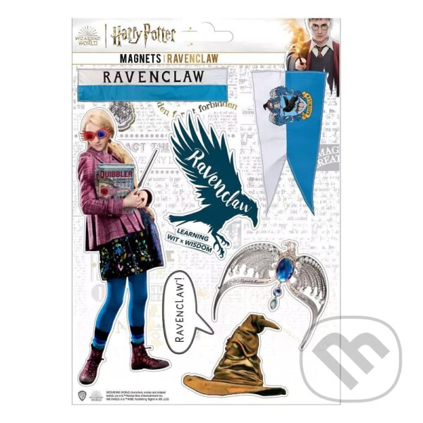 Levně Sada magnetiek Harry Potter - Bystrohlav (7 ks)