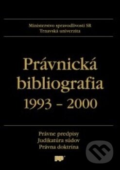 Kniha: Právnická bibliografia 1993 – 2000 (Eurokódex). Eurokódex, 2000