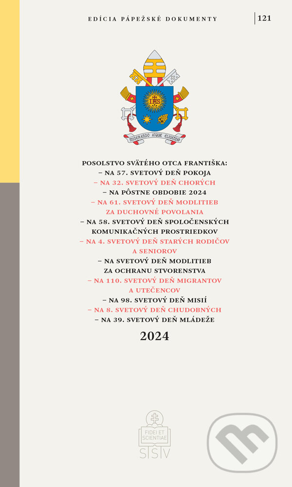 Kniha Posolstvá Svätého Otca Františka na rok 2024