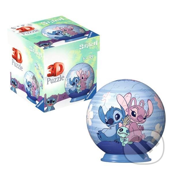 Levně 3D Puzzle-Ball: Disney Stitch - Stich & Angel - puzzle z kategorie 3D puzzle