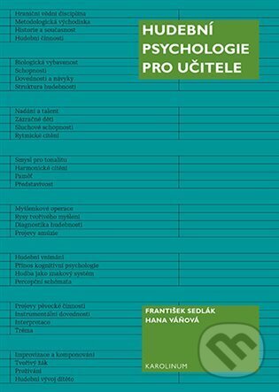 Levně Hudební psychologie pro učitele - František Sedlák - kniha z kategorie Didaktika