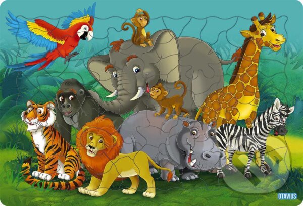 Puzzle: Logické puzzle - Zvieratká džungľa (OTAVIUS). OTAVIUS
