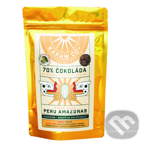 Kávy a čaje: 70% odrodová čokoláda Peru (Kakaw Co+). Kakaw Co+, 2024