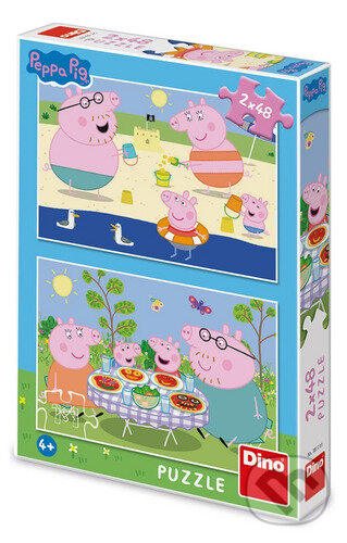Levně Peppa Pig Na dovolené - puzzle z kategorie 15 – 60 dielikov