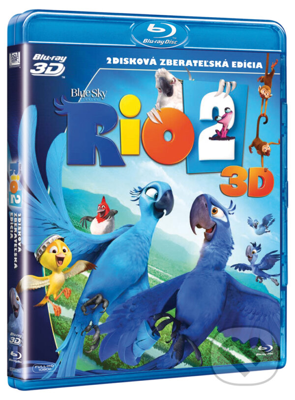 Levně Rio 2 (2 BD - limitovaná edice s plyšákem) - Carlos Saldanha - film z kategorie Rodinné a romantické