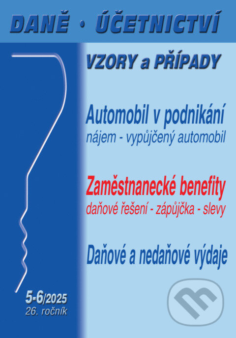 Levně Daně, účetnictví, vzory a případy č. 5-6 / 2025 - Automobil v podnikání - kniha z kategorie Jednoduché účtovníctvo