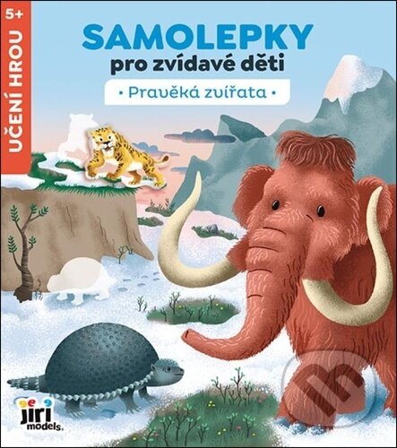 Levně Samolepky pro zvídavé děti Pravěká zvířata - kniha z kategorie Samolepky