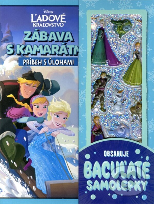 Levně Ľadové kráľovstvo: Ľadová zábava (Príbeh - hádanky - samolepky) - kniha z kategorie Hravé úlohy