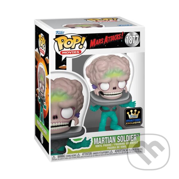 Levně Funko POP Movies: Mars Attacks! - Martian Soldier (s možností Glow CHASE verze) #1877