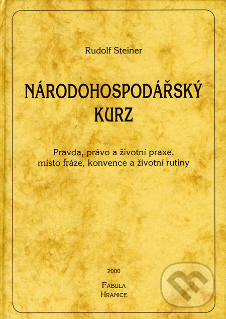 Kniha: Národohospodářský kurz (Rudolf Steiner). Fabula, 2000