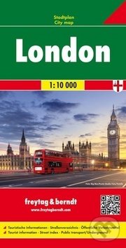 Levně Londýn 1:10 000 (Mapa mesta - platná do konca roka 2019)