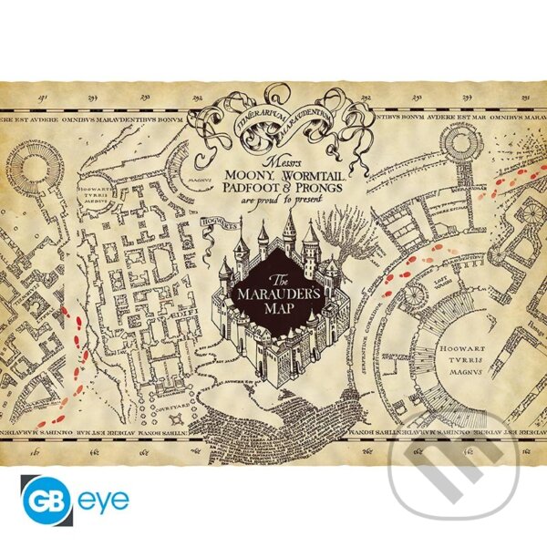 Levně Harry Potter Plagát Záškodnícka mapa