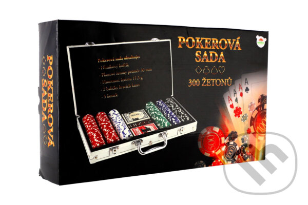 Levně Poker sada 300 ks + karty + kostky - hra z kategorie Karty, hlavolamy